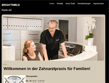 Tablet Screenshot of brightsmile.ch